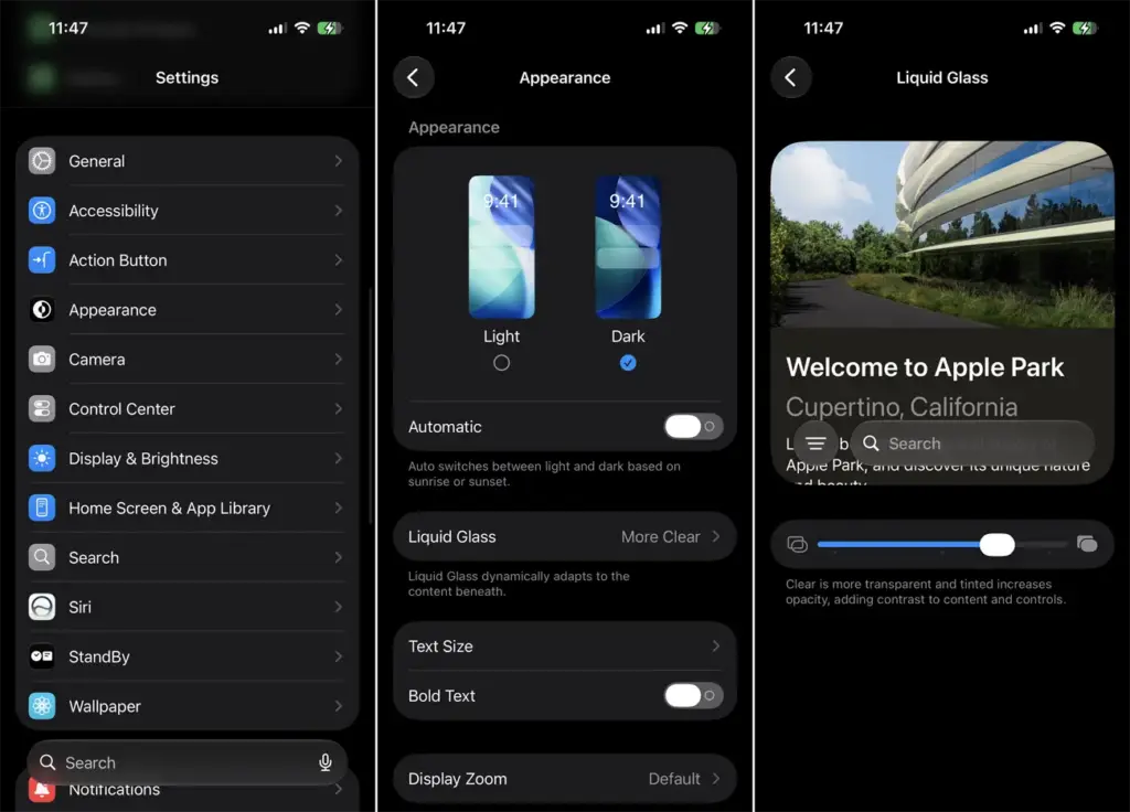 هل يزعجك تصميم Liquid Glass في iOS؟ إليك 5 إعدادات تُخفّف من تأثيره