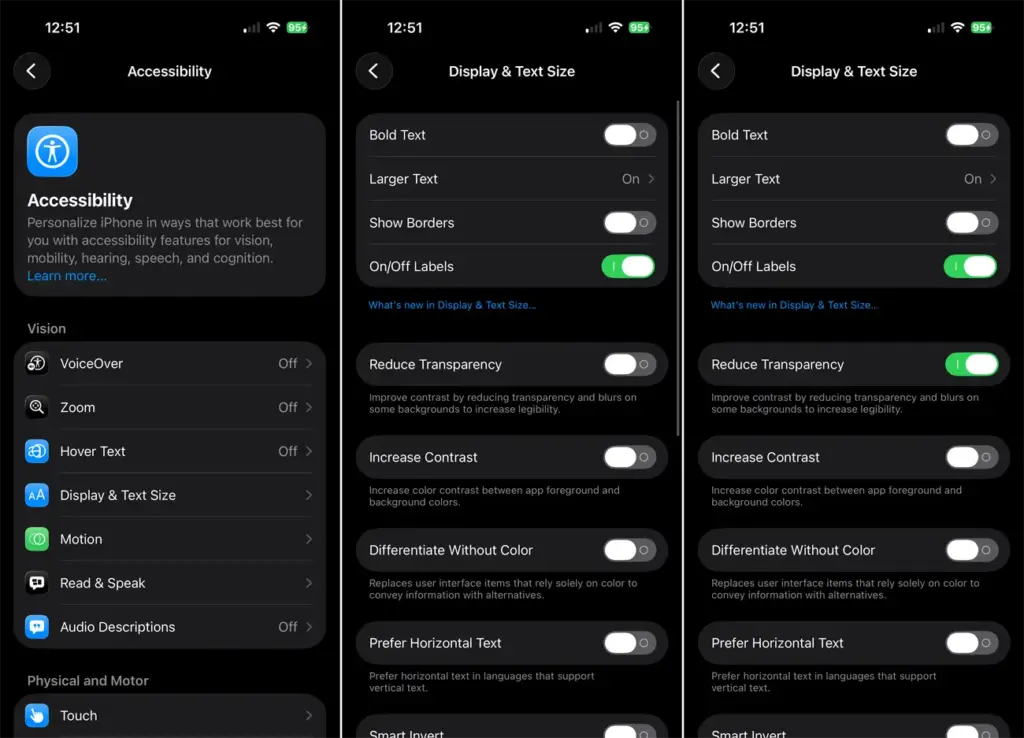 هل يزعجك تصميم Liquid Glass في iOS؟ إليك 5 إعدادات تُخفّف من تأثيره