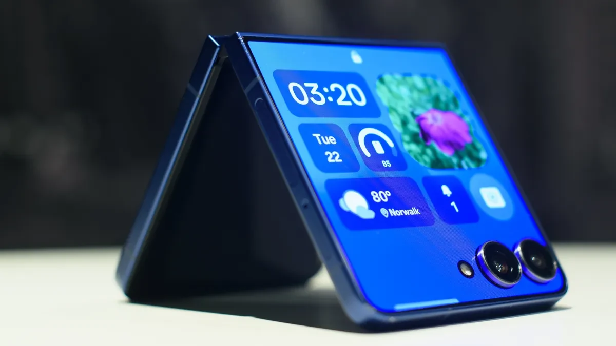 The Samsung Galaxy Z Flip 7 (Image credit: Philip Berne / Future)