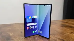 The Samsung Galaxy Z Fold 7 (Image credit: Lance Ulanoff / Future)