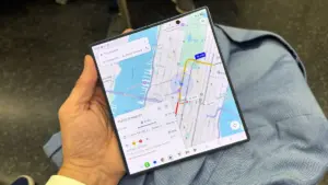 The Samsung Galaxy Z Fold 7 (Image credit: Lance Ulanoff / Future)