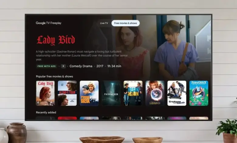 Google TV يضيف أكثر من 10,000 فيلم وبرنامج مجاني عند الطلب دون الحاجة لتطبيقات