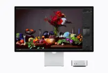 شاشة Apple Studio Display 2026 مع Mac mini