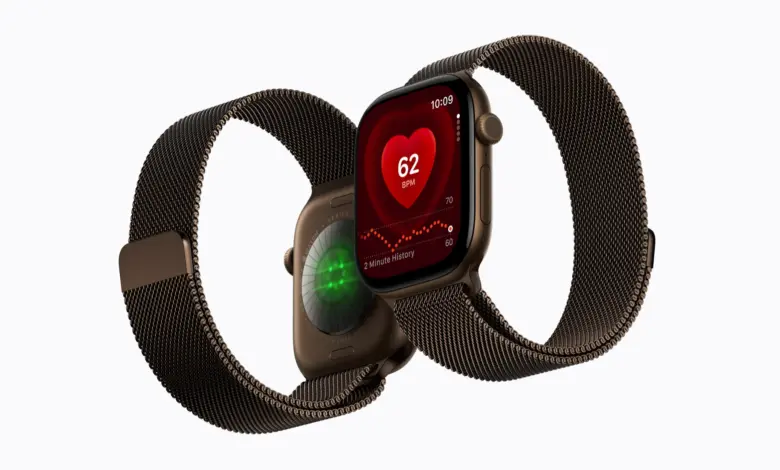 ساعتا Apple Watch Series 12 بسوار ميلانيز مع مستشعر النبض الجديد