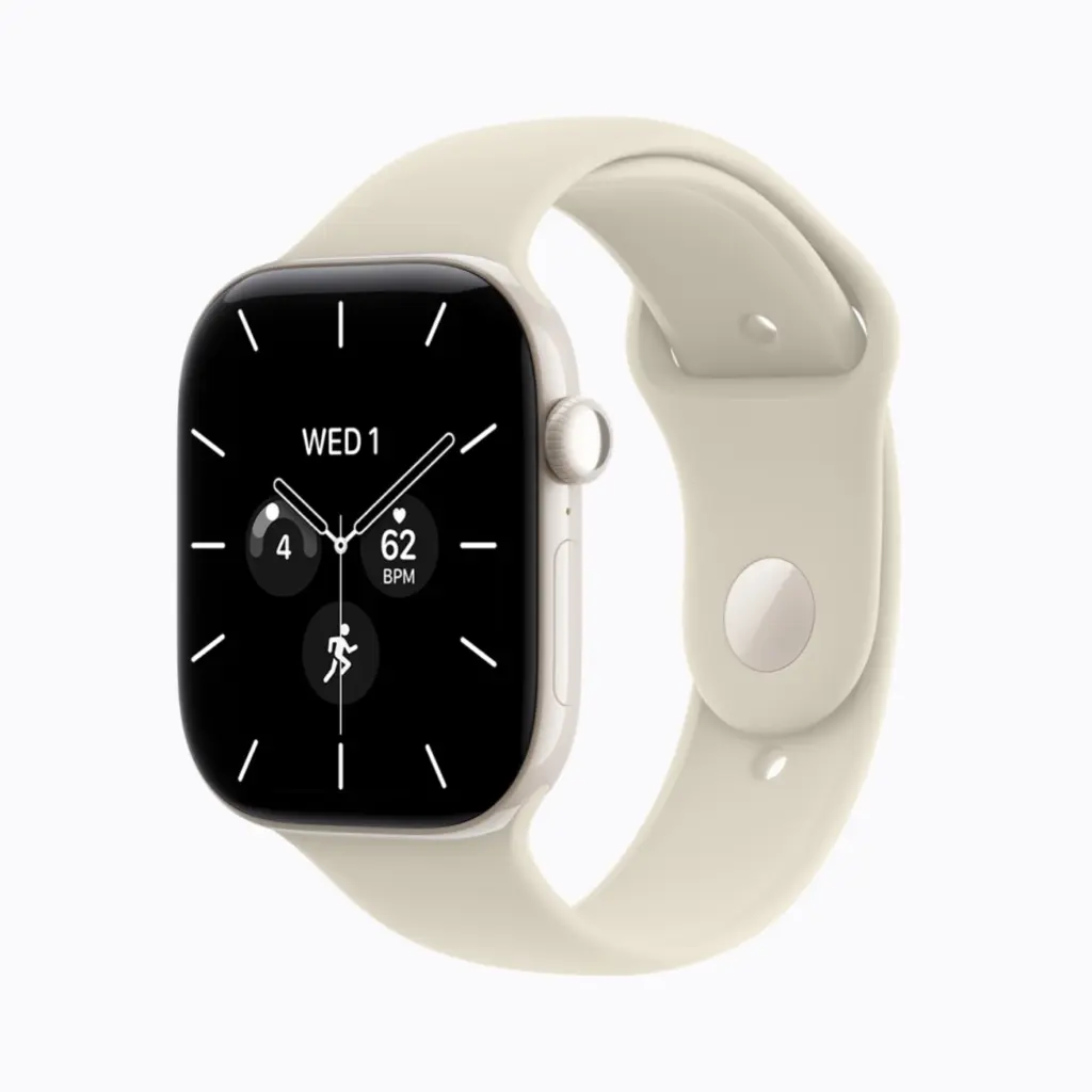 Apple Watch Series 12 بهيكل سيراميك أبيض لؤلؤي