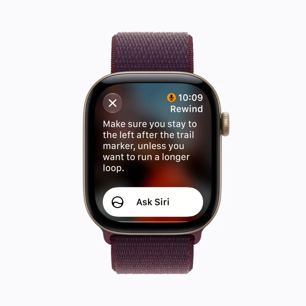 ميزة Live Rewind على شاشة Apple Watch Series 12