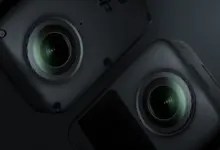 عدستا كاميرا DJI Osmo 360 II عن قرب