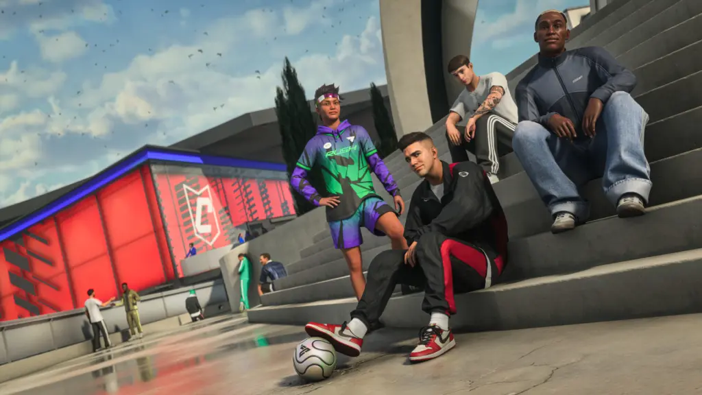 لاعبون في ساحة The Grounds الاجتماعية في EA Sports FC 27