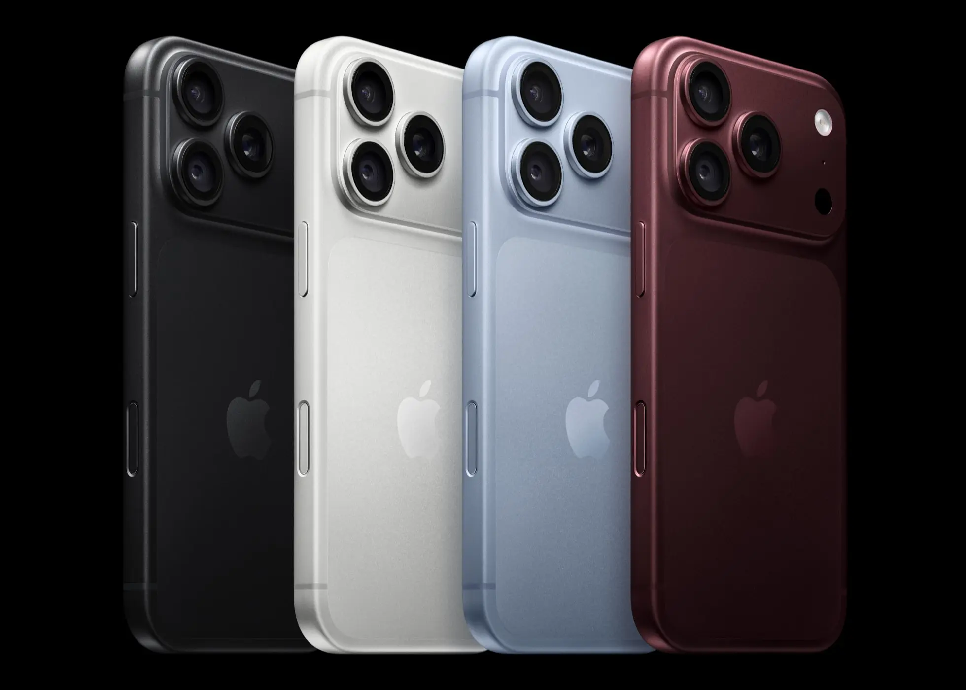 ألوان iPhone 18 Pro الأربعة: الأسود والفضي والجليدي والعنابي