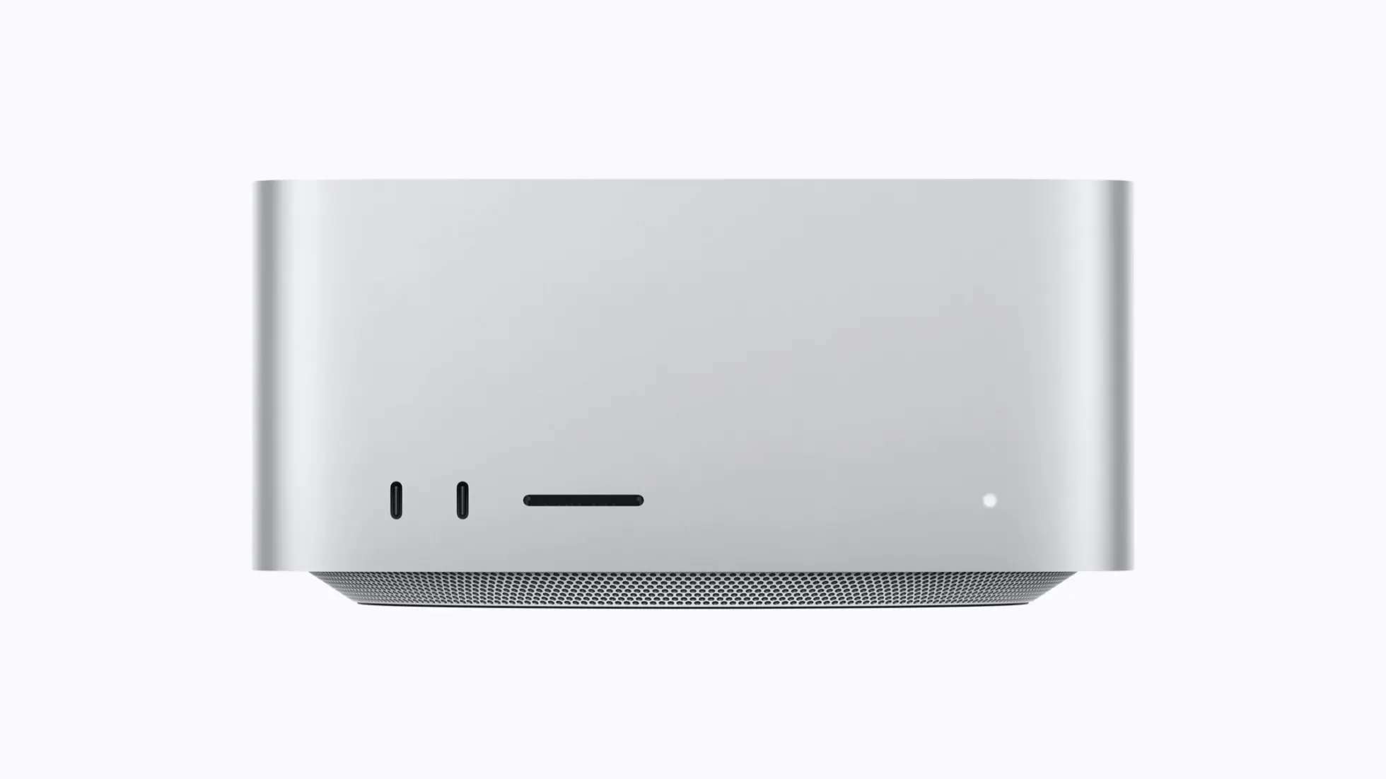 جهاز Mac Studio الجديد بشريحتي M5 Max وM5 Ultra من الأمام