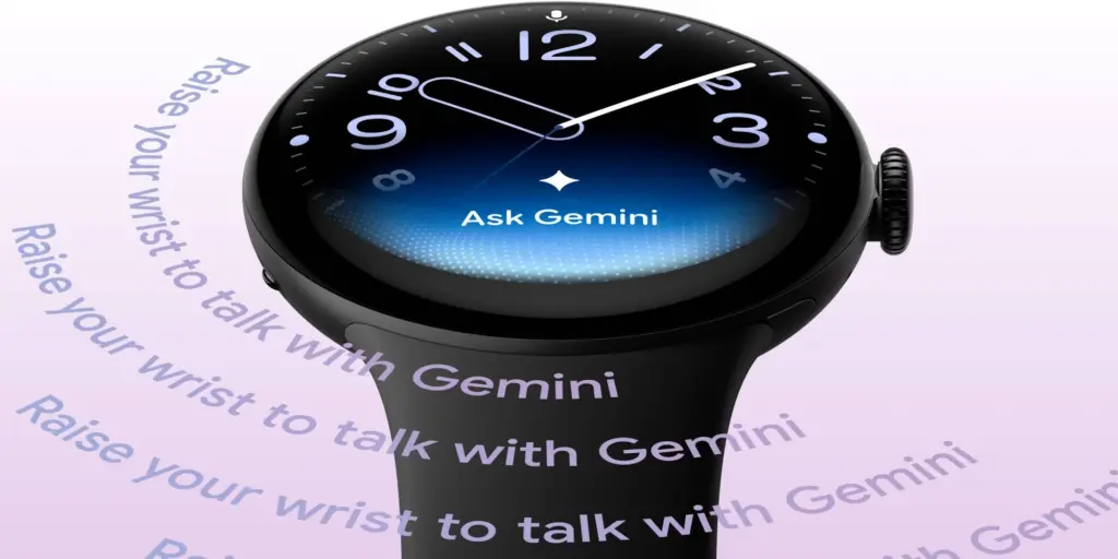 واجهة Ask Gemini على شاشة Pixel Watch 5