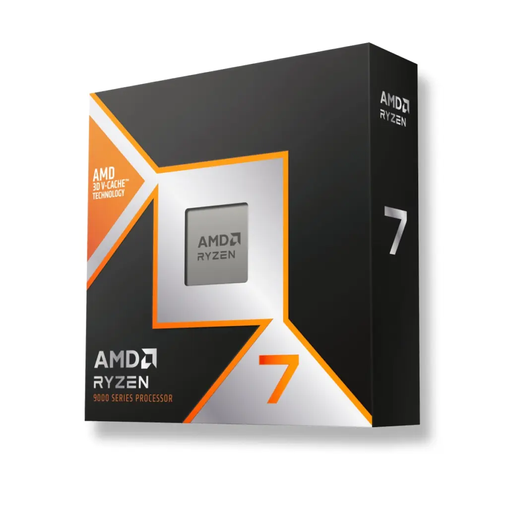 علبة معالج AMD Ryzen 7 9800X3D سلف Ryzen 7 9850X3D