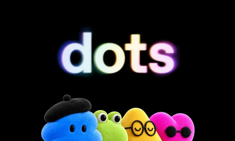 شعار dots مع شخصيات ملونة من OpenAI