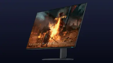 شاشة Alienware AW3226Q بحجم 32 بوصة وعرض 4K من الزاوية