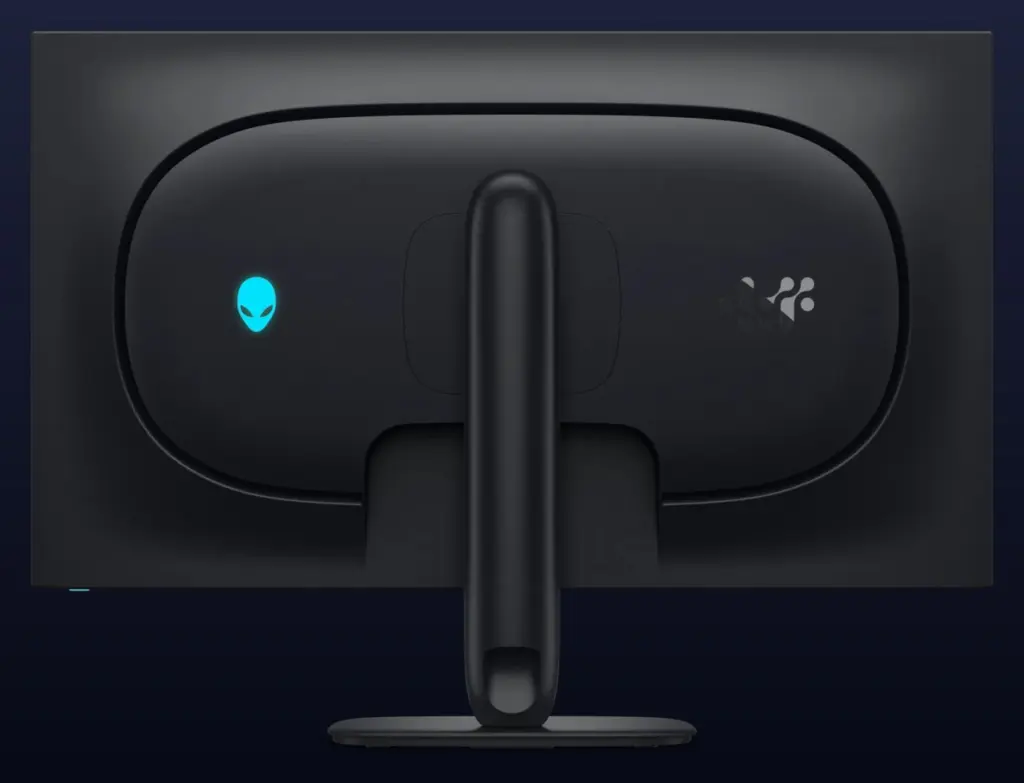 الجهة الخلفية من شاشة Alienware AW3226Q مع إضاءة AlienFX
