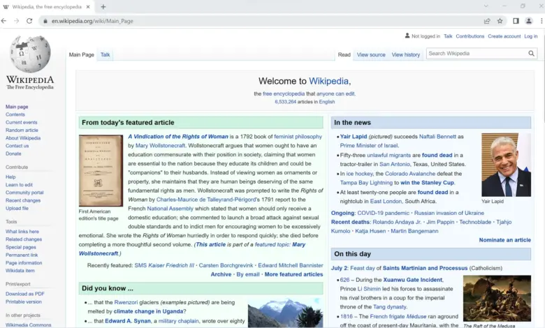 نافذة متصفح Chrome على ويندوز 11 تعرض صفحة ويب