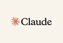 شعار Claude على خلفية فاتحة