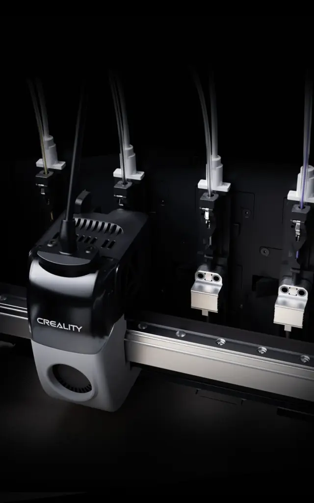 واجهة برنامج Creality Print على لابتوب وهاتف لتحضير طبعات K3