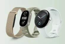 سوار Fitbit Edge من Google بجانب Pixel Watch 5 بألوان الإصدار الجديد