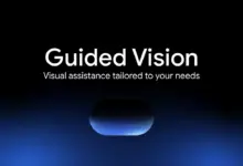 شعار ميزة Guided Vision في Gemini Live
