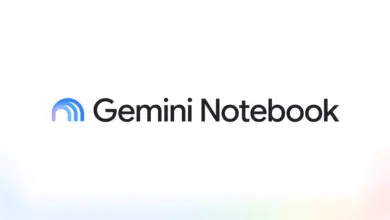 شعار Gemini Notebook على خلفية بيضاء