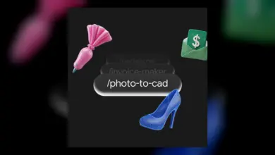 أوامر مهارات Gemini مثل photo-to-cad على خلفية داكنة
