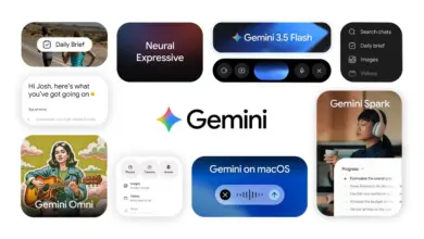 مجموعة بطاقات من تطبيق Gemini تضم بطاقة Gemini Spark