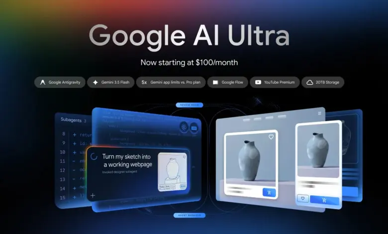 إعلان Google AI Ultra بسعر يبدأ من 100 دولار