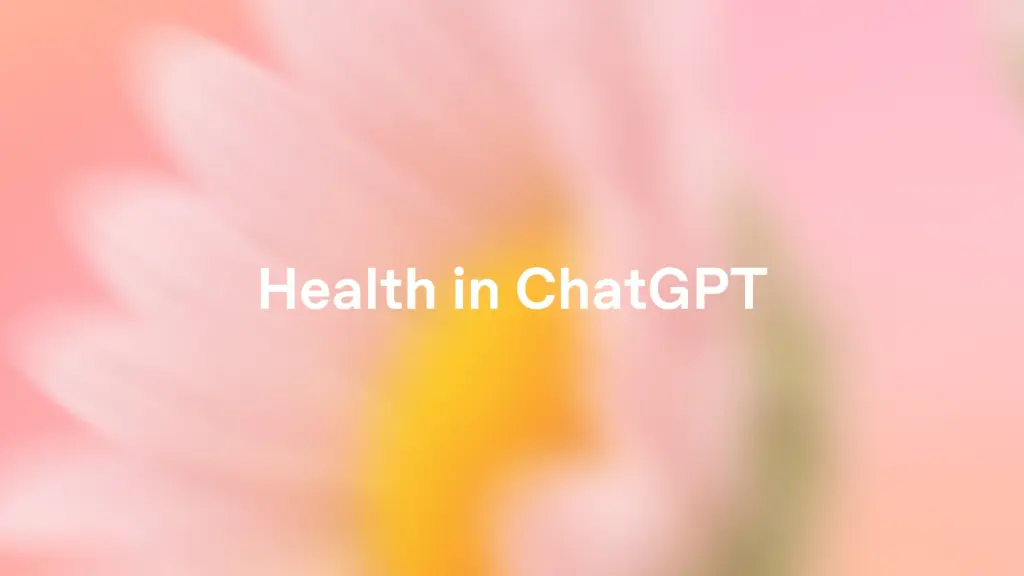 صورة OpenAI لإطلاق Health in ChatGPT
