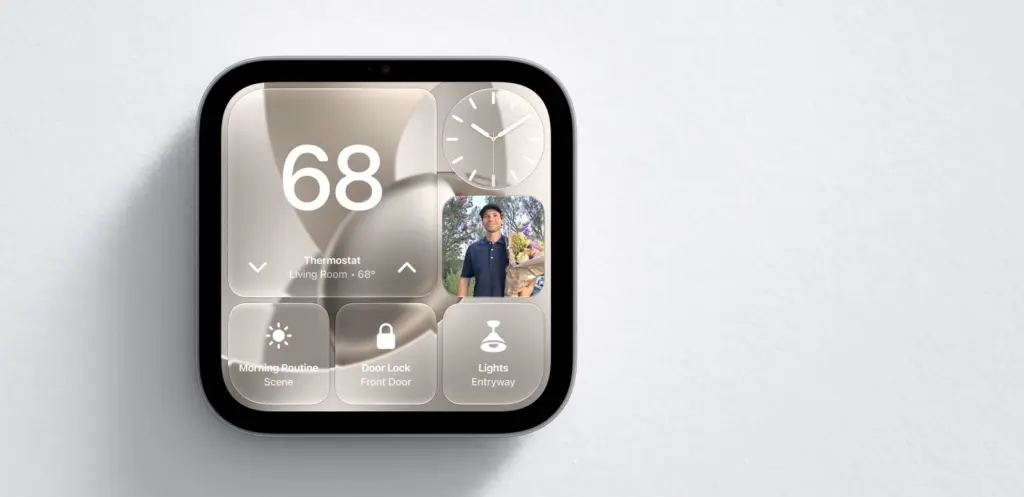 لوحة تحكم المنزل على شاشة HomeView الحائطية