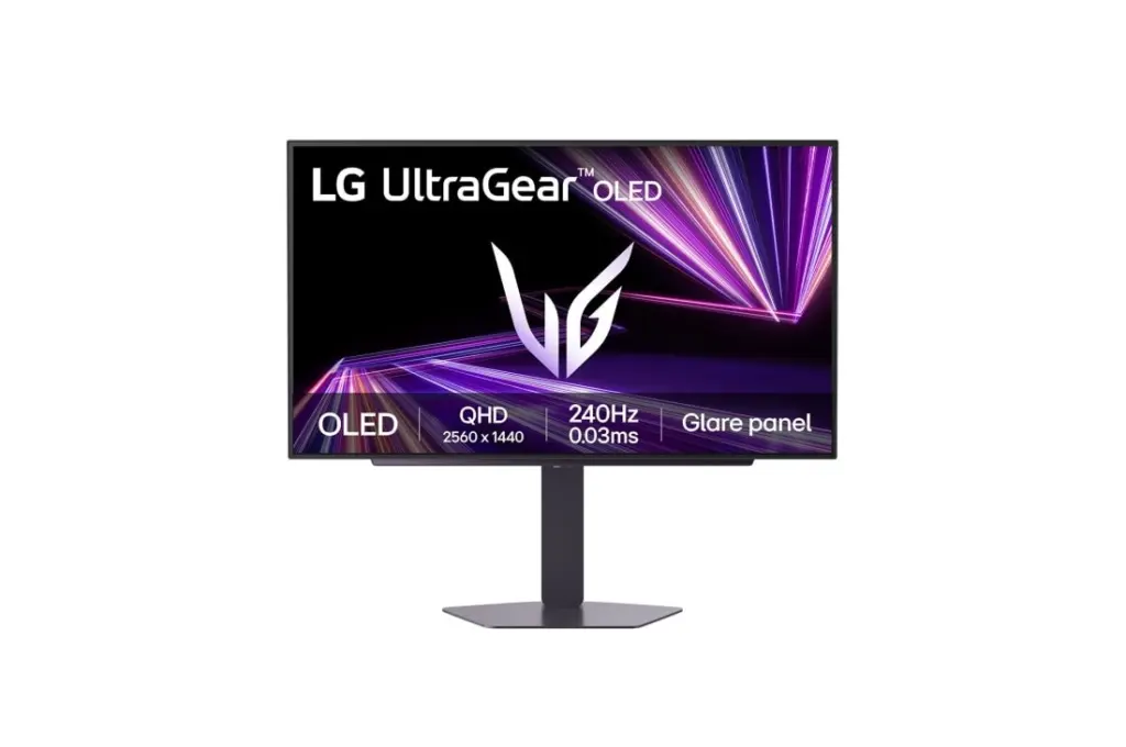 شاشة LG UltraGear 27GX704A بلوحة OLED مقاس 27 بوصة من الأمام