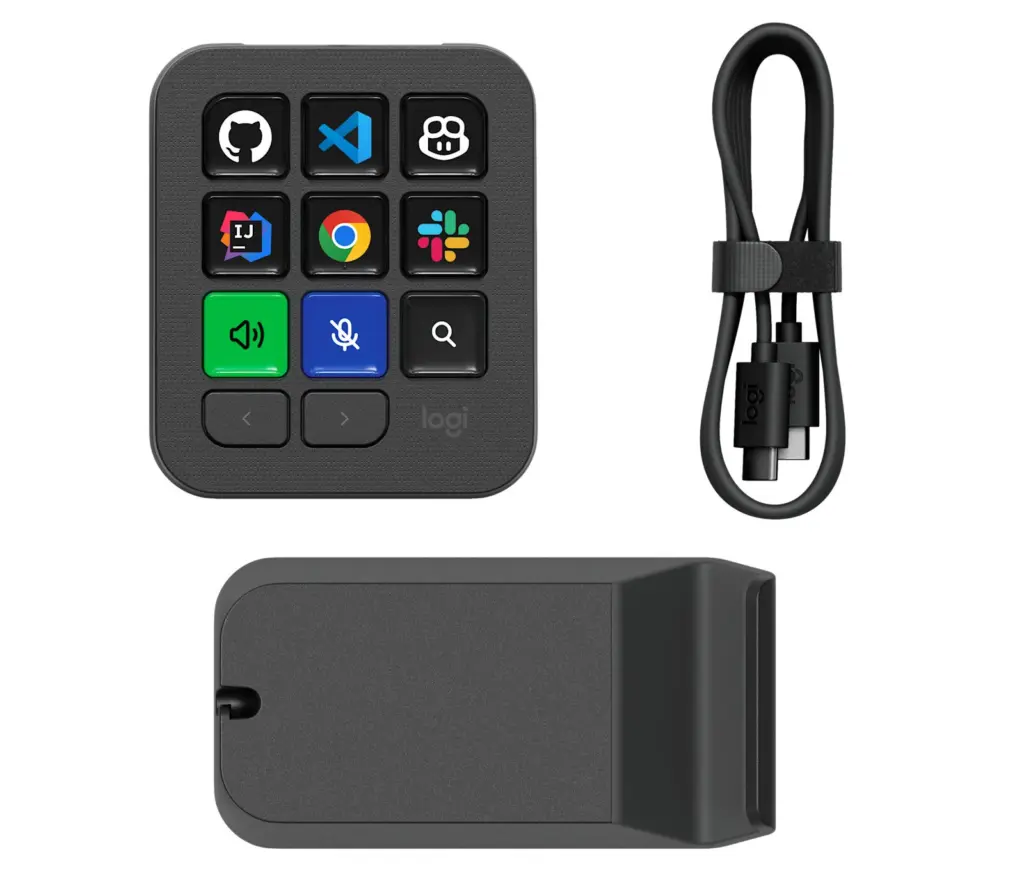 محتويات علبة Logitech MX Keypad