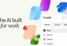 واجهة Copilot الجديدة مع أيقونات Office