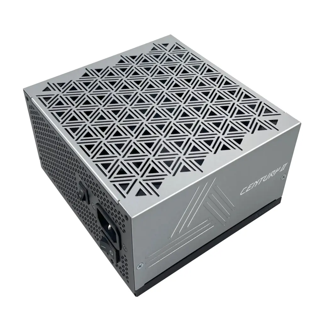 مزود طاقة Montech Century II 850W بالغطاء الفضي المثقب