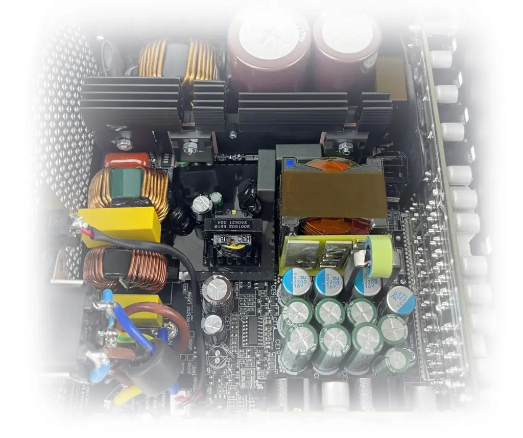 المكونات الداخلية لمزود الطاقة Montech Century II 850W