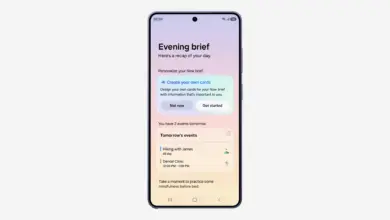 واجهة Now Brief في One UI 9 مع خيار إنشاء بطاقات مخصصة على هاتف سامسونج