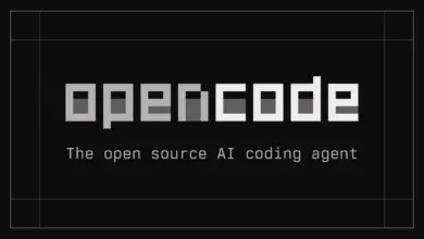 شعار OpenCode وكيل البرمجة مفتوح المصدر