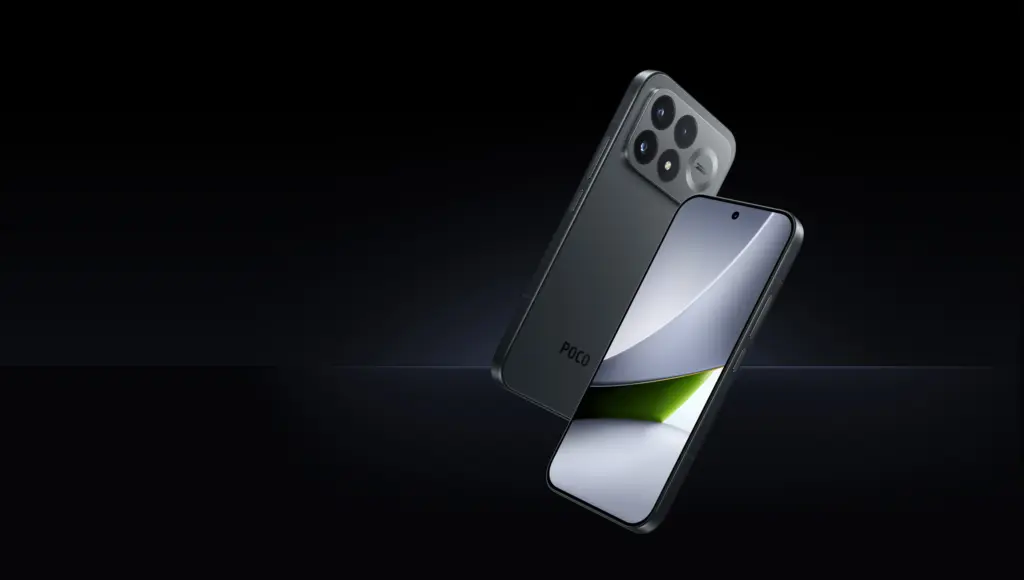 هاتف POCO F9 Pro من الأمام والخلف