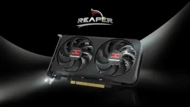بطاقة PowerColor Reaper Radeon RX 9050 بمروحتين