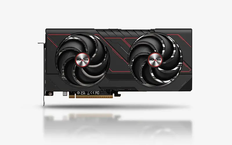 واجهة بطاقة Radeon RX 9070 GRE Pulse ومراوحها