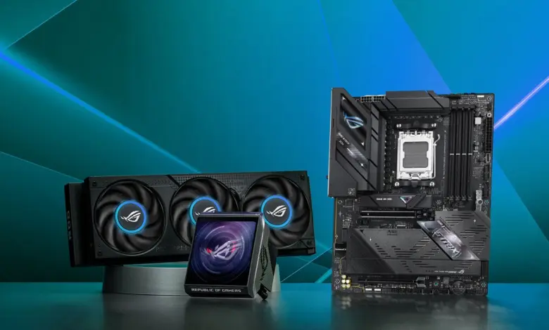 لوحة ROG Strix B850-F Gaming WiFi7 Neo مع كرت شاشة ROG