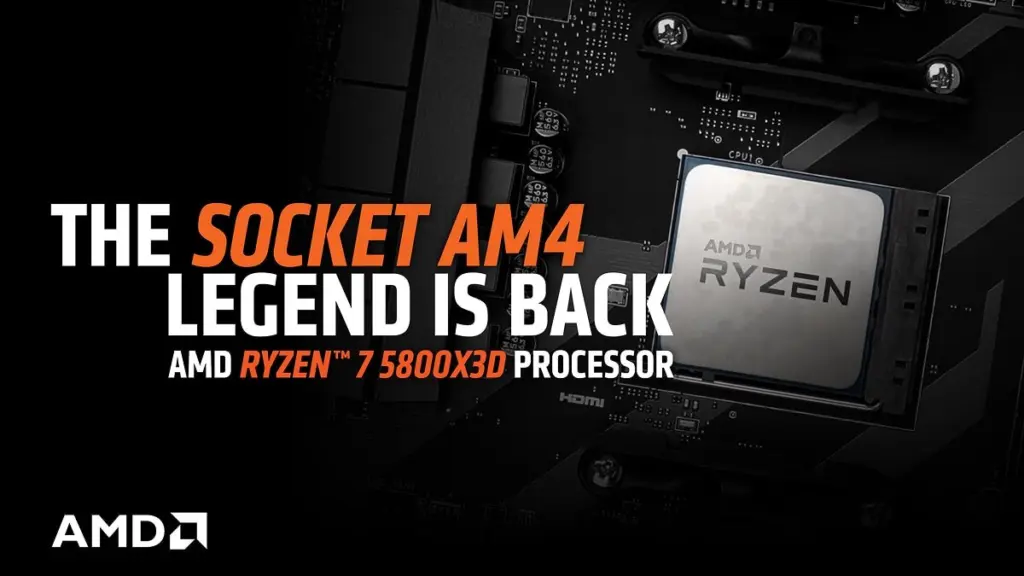 معالج Ryzen 7 5800X3D على لوحة بمقبس AM4