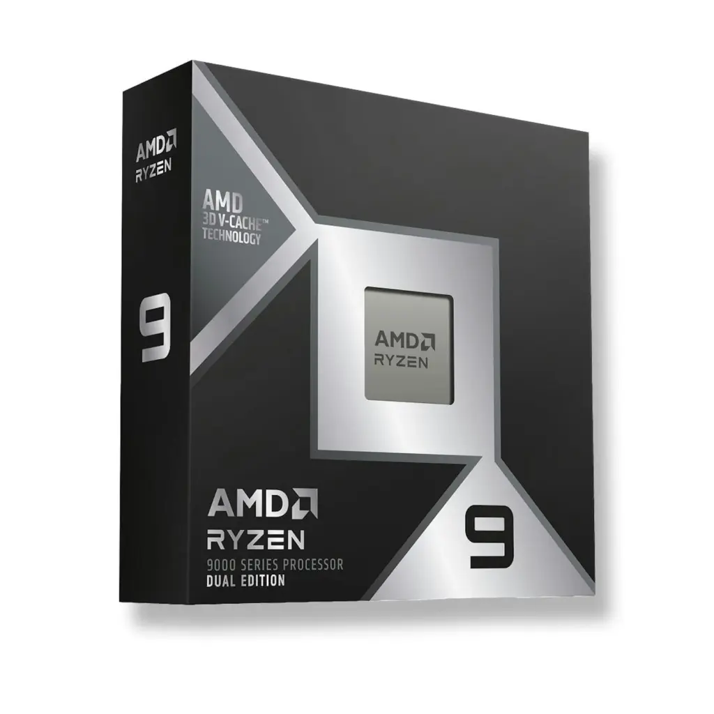 علبة معالج AMD Ryzen 9 9950X3D2 Dual Edition من الجانب
