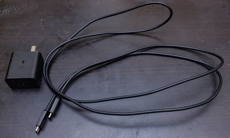 شاحن سامسونج 45 واط وكابل USB-C
