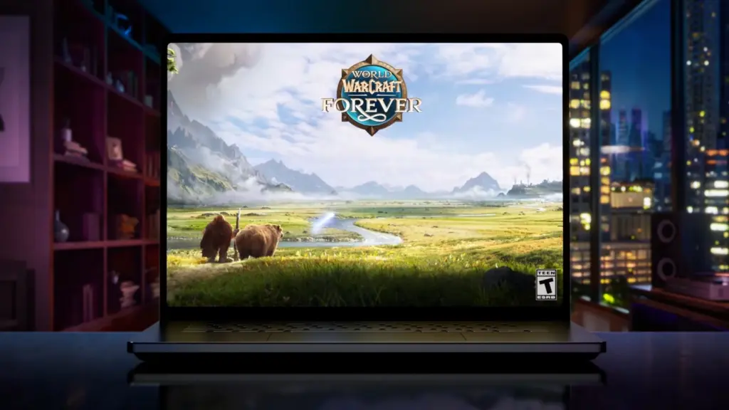 لعبة Warcraft على شاشة Surface Laptop Ultra
