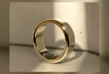 خاتم Ultrahuman Ring Pro الذهبي