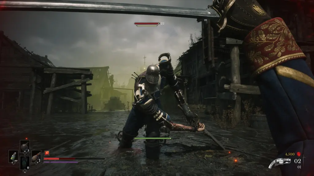 مبارزة مع فارس مدرّع في لعبة Valor Mortis