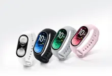 أربعة أساور Xiaomi Smart Band 11 بألوانها